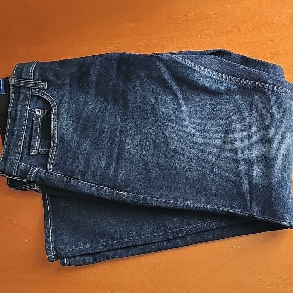 NWOT Old Navy Men's Dark Blue 360 Stretch Straight Jeans 34x32